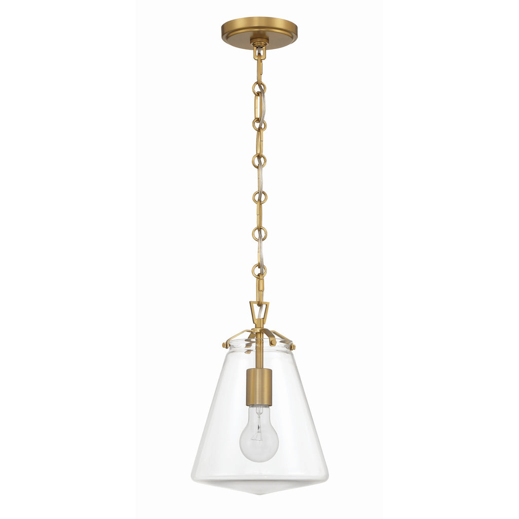 Crystorama Voss 8.25'' Pendant in Luxe Gold - Additional View