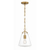 Crystorama Voss 8.25'' Pendant in Luxe Gold - Additional View