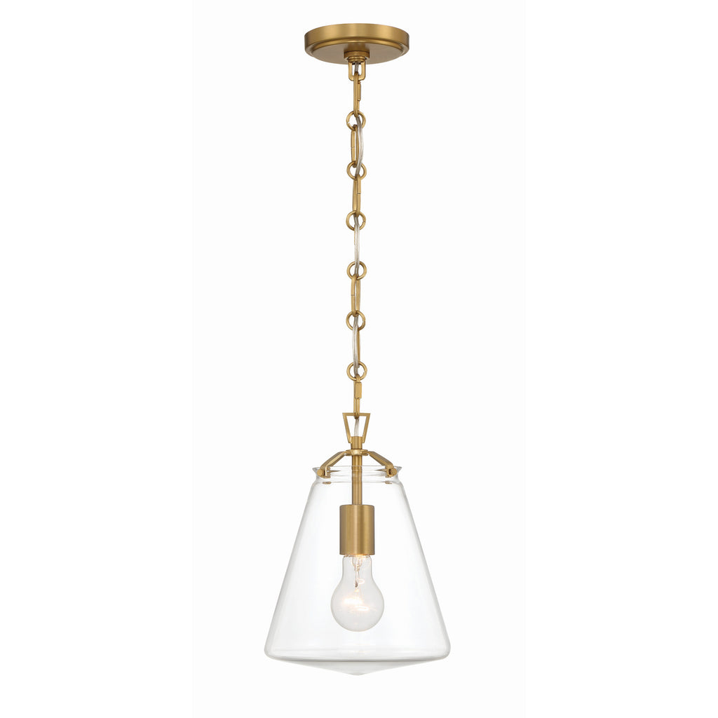 Crystorama Voss 8.25'' Pendant in Luxe Gold - Additional View