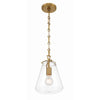 Crystorama Voss 8.25'' Pendant in Luxe Gold - Additional View