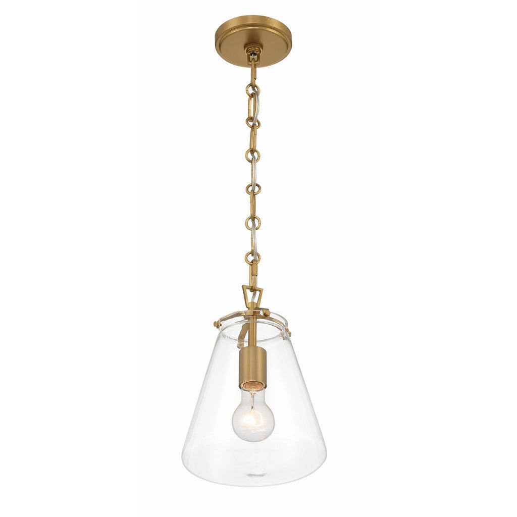 Crystorama Voss 8.25'' Pendant in Luxe Gold - Additional View