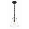 Crystorama Voss 8.25'' Pendant in Matte Black - Additional View