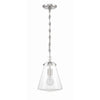 Crystorama Voss 8.25'' Pendant in Polished Nickel - Additional View