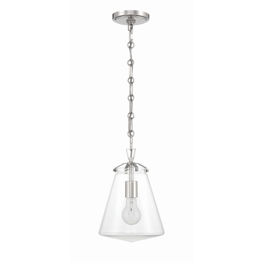 Crystorama Voss 8.25'' Pendant in Polished Nickel - Additional View