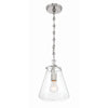 Crystorama Voss 8.25'' Pendant in Polished Nickel - Additional View