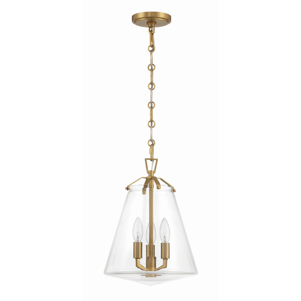 Crystorama Voss 11'' Pendant in Luxe Gold - Additional View