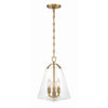 Crystorama Voss 11'' Pendant in Luxe Gold - Additional View