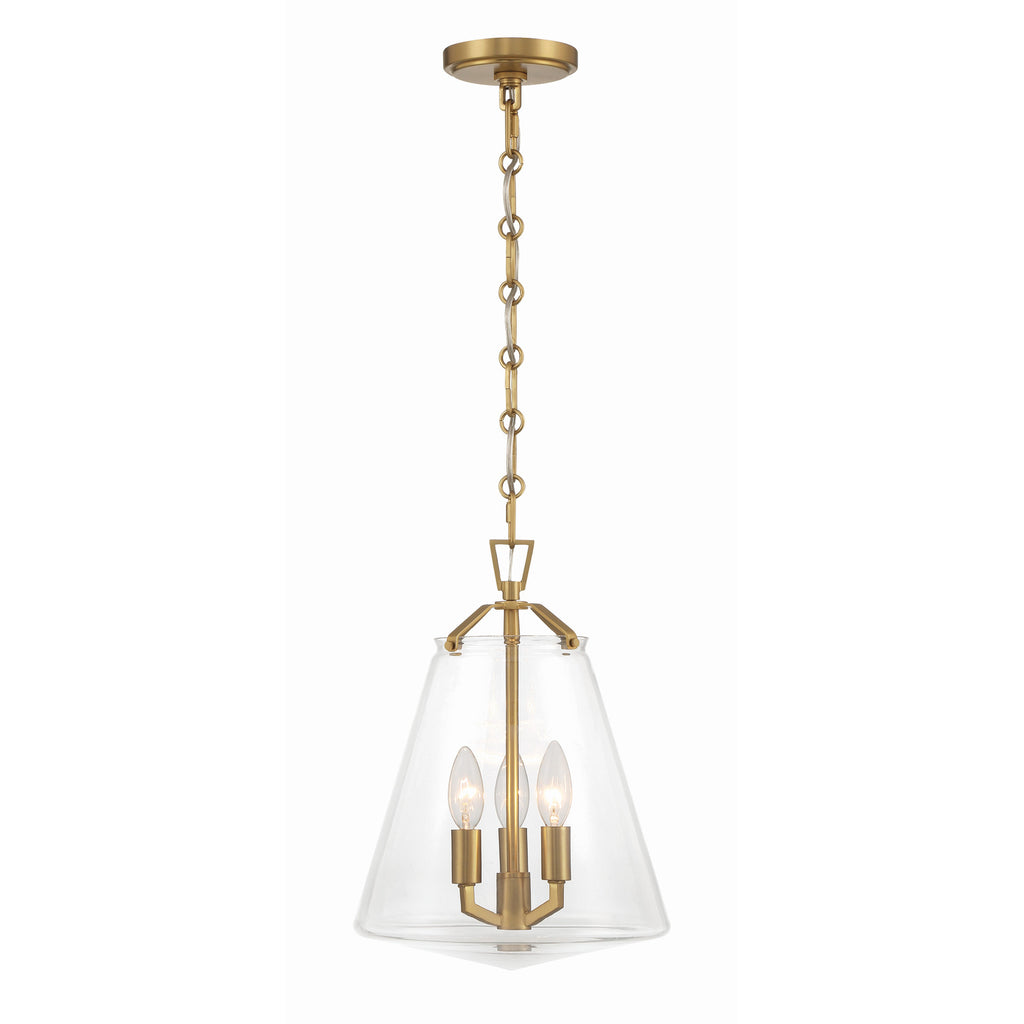 Crystorama Voss 11'' Pendant in Luxe Gold - Additional View