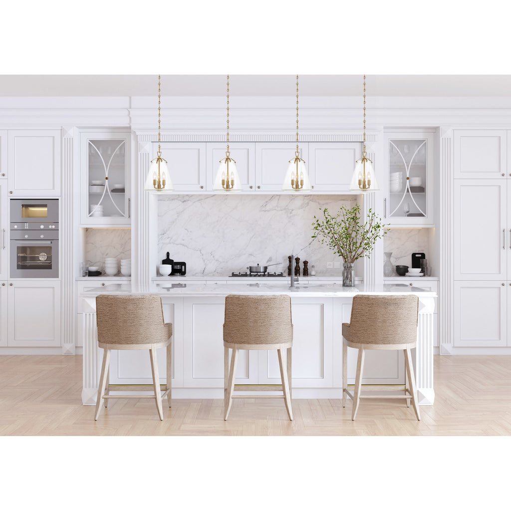 Crystorama Voss 11'' Pendant in Luxe Gold - Lifestyle View