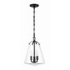 Crystorama Voss 11'' Pendant in Matte Black - Additional View