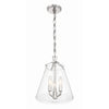 Crystorama Voss 11'' Pendant in Polished Nickel - Additional View