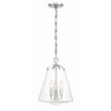 Crystorama Voss 11'' Pendant in Polished Nickel - Front View
