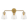 Crystorama Voss 25'' Bathroom Vanity in Luxe Gold - Front View