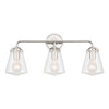 Crystorama Voss 25'' Bathroom Vanity in Polished Nickel - Front View
