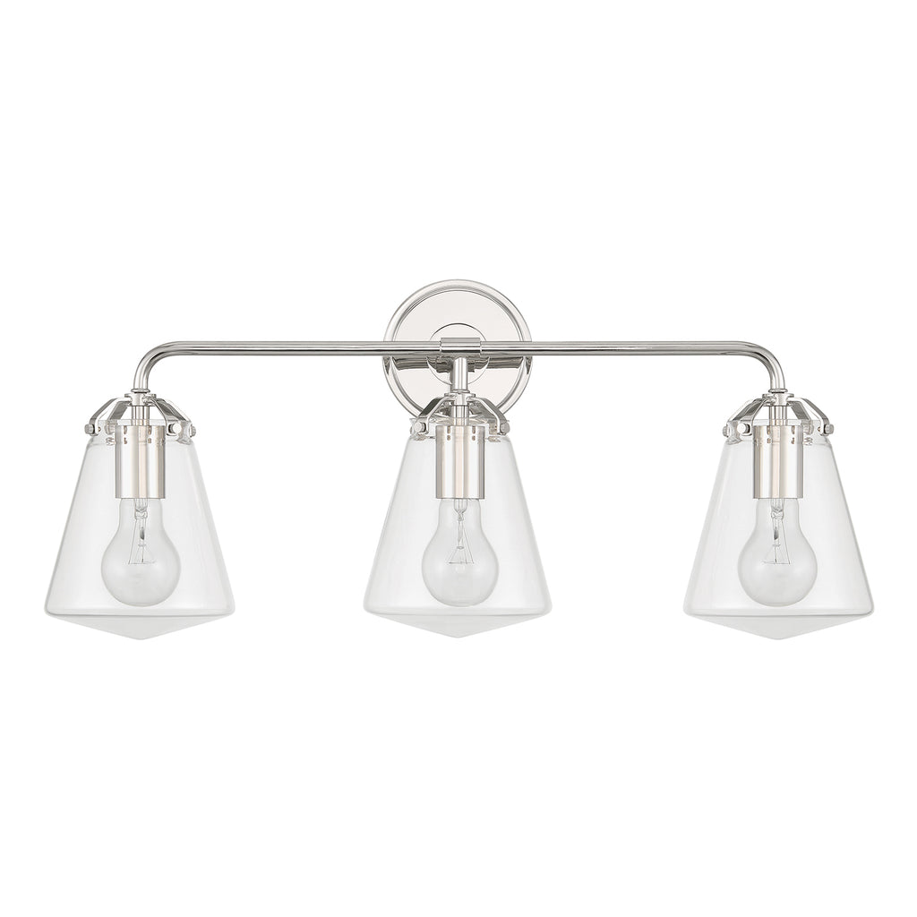 Crystorama Voss 25'' Bathroom Vanity in Polished Nickel - Additional View