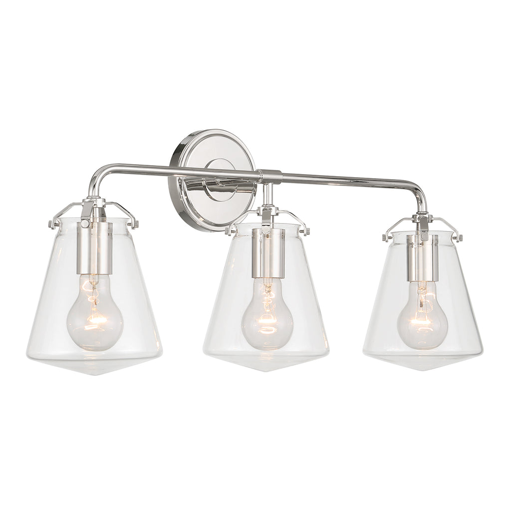 Crystorama Voss 25'' Bathroom Vanity in Polished Nickel - Additional View