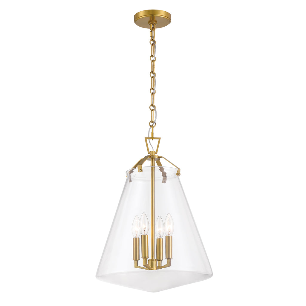 Crystorama Voss 15.25'' Pendant in Luxe Gold - Front View