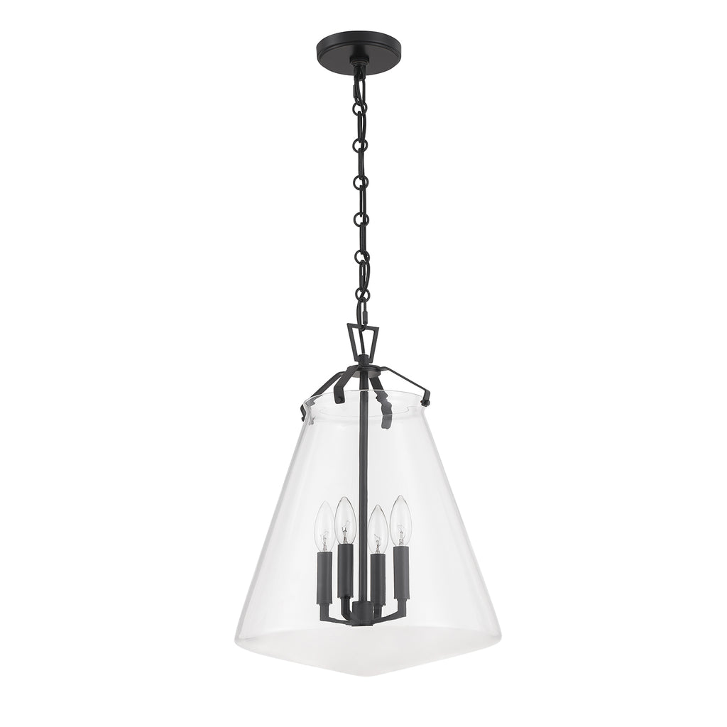 Crystorama Voss 15.25'' Pendant in Matte Black - Additional View
