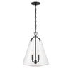 Crystorama Voss 15.25'' Pendant in Matte Black - Additional View