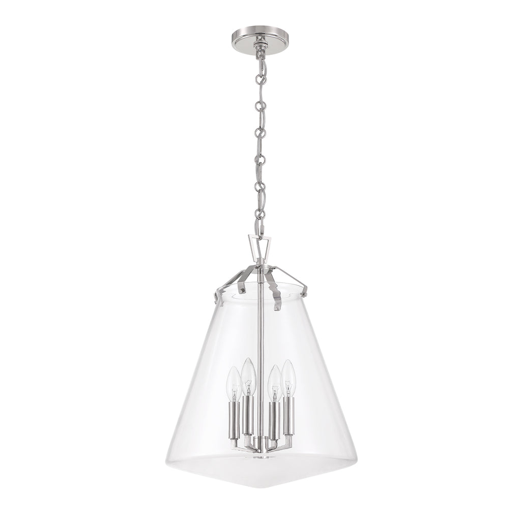 Crystorama Voss 15.25'' Pendant in Polished Nickel - Additional View