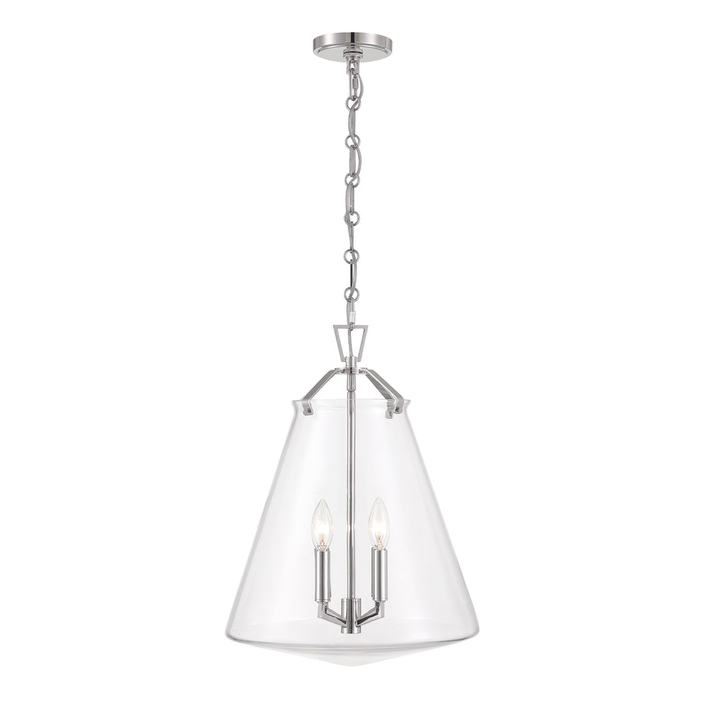 Crystorama Voss 15.25'' Pendant in Polished Nickel - Additional View