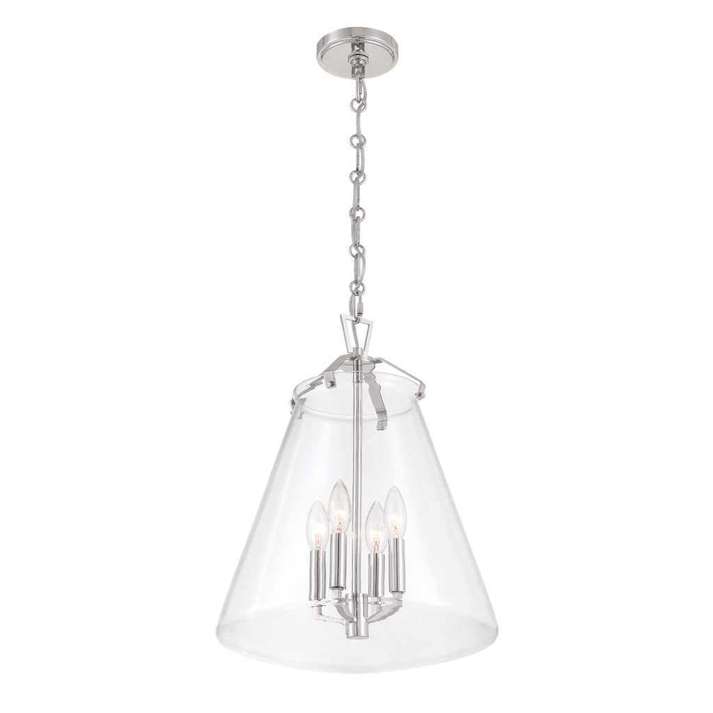 Crystorama Voss 15.25'' Pendant in Polished Nickel - Additional View