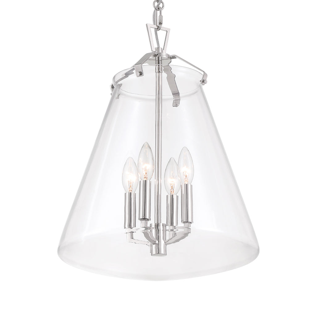 Crystorama Voss 15.25'' Pendant in Polished Nickel - Additional View