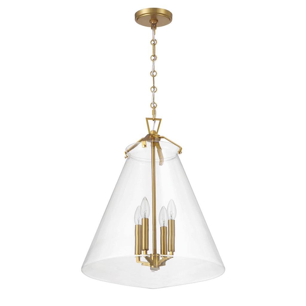Crystorama Voss 18'' Pendant in Luxe Gold - Additional View