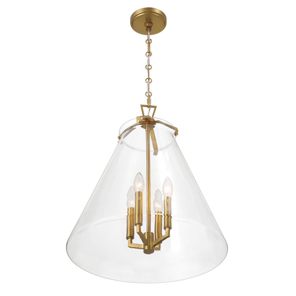 Crystorama Voss 18'' Pendant in Luxe Gold - Additional View