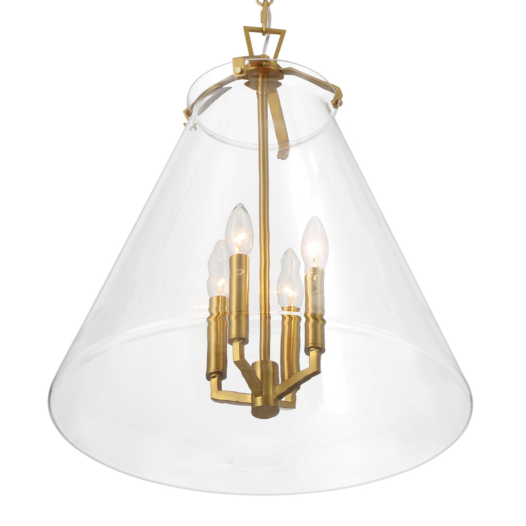 Crystorama Voss 18'' Pendant in Luxe Gold - Additional View