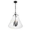 Crystorama Voss 18'' Pendant in Matte Black - Additional View