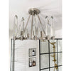 Crystorama Watson 18.25'' Semi Flush Mount in Polished Nickel - Lifestyle View