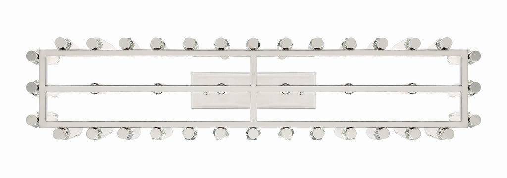 WAT-B2006-PN Watson 6 Light Linear Chandelier | Alternate Image