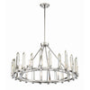 Crystorama Watson 32'' Chandelier in Polished Nickel - Additional View