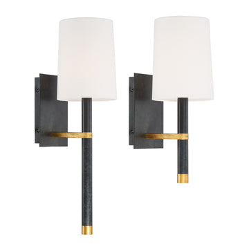 Black + Antique Gold