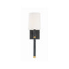 Crystorama Weston 5.5'' Sconce in Black + Antique Gold - Additional View