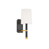 Crystorama Weston 5.5'' Sconce in Black + Antique Gold - Additional View