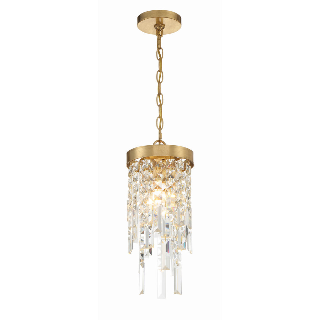 Crystorama Winfield 7'' Chandelier in Antique Gold - Additional View