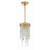 Crystorama Winfield 7'' Chandelier in Antique Gold - Additional View