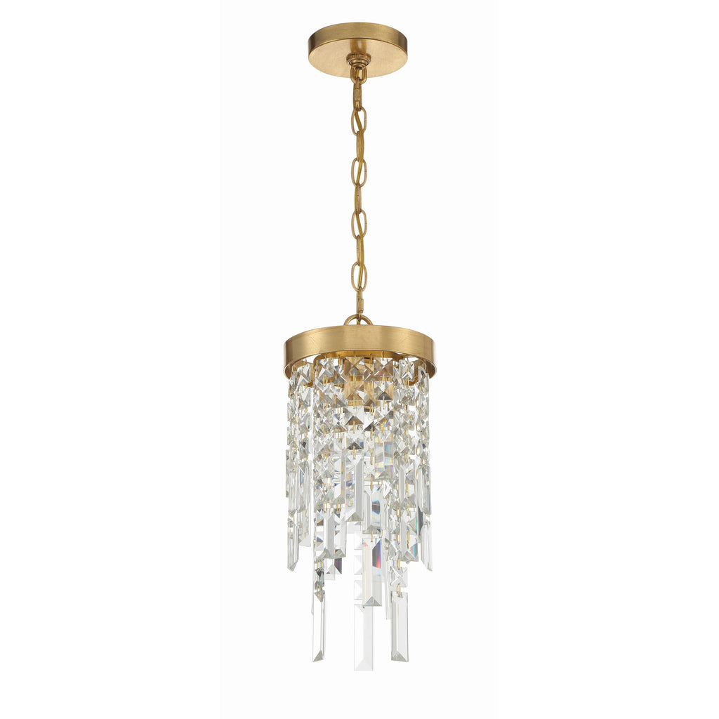 Crystorama Winfield 7'' Chandelier in Antique Gold - Additional View