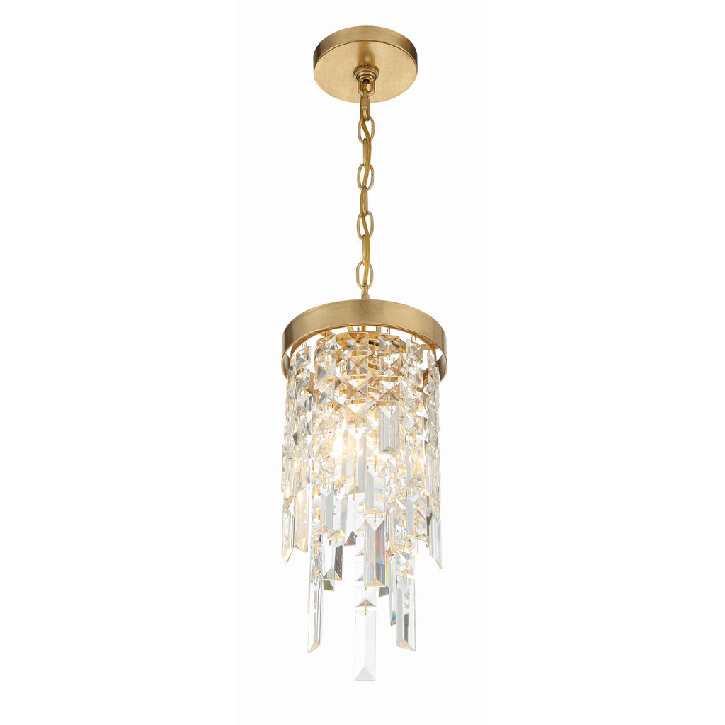 Crystorama Winfield 7'' Chandelier in Antique Gold - Additional View