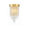 Crystorama Winfield 9.75'' Sconce in Antique Gold - Front View