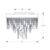 Crystorama Winfield 16'' Flush Mount - Product Dimensions