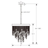Crystorama Winfield 20'' Chandelier - Product Dimensions