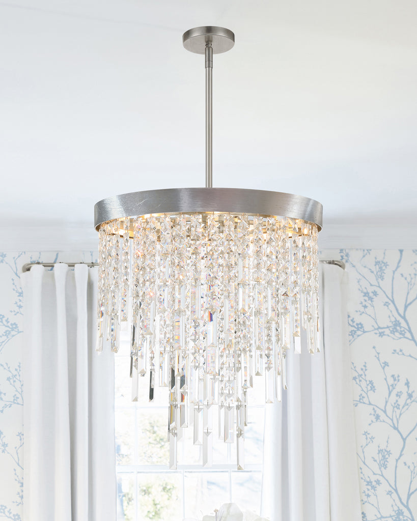 WIN-215-SA-CL-MWP Winfield 5 Light Chandelier | Lifestyle Image