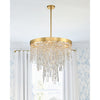 Crystorama Winfield 24'' Chandelier in Antique Gold - Lifestyle View