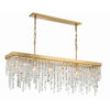 Crystorama Winfield 49'' Linear Chandelier in Antique Gold - Additional View