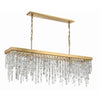 Crystorama Winfield 49'' Linear Chandelier in Antique Gold - Additional View
