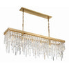 Crystorama Winfield 49'' Linear Chandelier in Antique Gold - Additional View