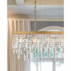 Crystorama Winfield 49'' Linear Chandelier in Antique Gold - Lifestyle View